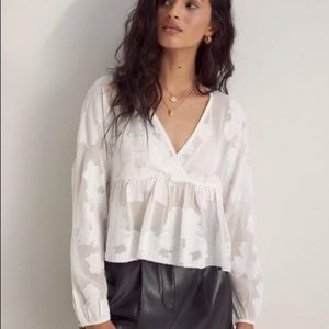 ❣️SOLD❣️Aritzia Wilfred Durante Lace Peplum top, size XXS